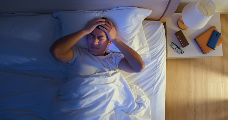 Homme qui souffre d'épilepsie nocturne